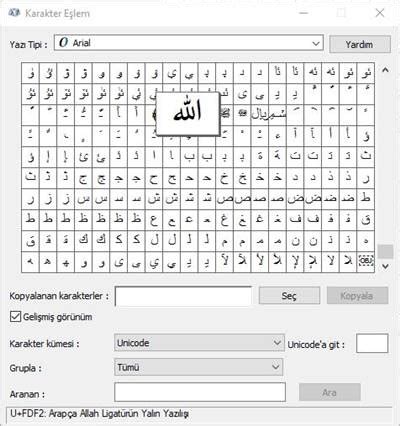 arapça el yazısı biçimi
